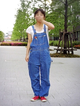 「aiko」｜「アイテム（オールインワン・サロペット）」を使った、コダさん（レディース・154cm）の春コーディネート