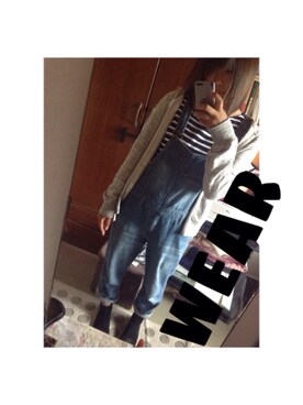 「niko and...（ニコアンド）のアイテム（Tops、ホワイト系）」を使った、めいなさん（レディース・157cm）の秋コーディネート