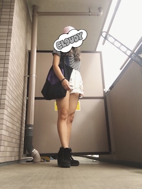 「NADIA（NADIA）のアイテム（バッグ）」を使った、❤︎Natsumi.A❤︎さん（レディース・162cm）の夏コーディネート