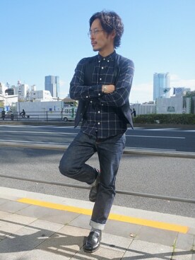 川崎丸井 TK STAFFさん（メンズ・173cm）の秋コーディネート