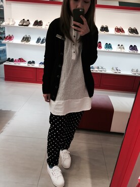 「SUPERGA（スペルガ）のアイテム（シューズ）」を使った、wslさん（レディース・153cm）の冬コーディネート