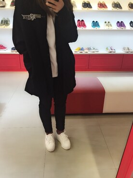 「SUPERGA（スペルガ）のアイテム（シューズ）」を使った、wslさん（レディース・153cm）の冬コーディネート
