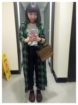 「TAIPEI」｜「アイテム（その他アウター）」を使った、wslさん（レディース・154cm）の秋コーディネート