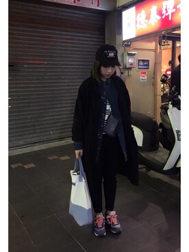 「Polo Ralph Lauren」｜「アイテム（カバーオール）」を使った、wslさん（レディース・154cm）の冬コーディネート