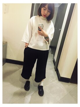 「planet（planet）のアイテム（トップス）」を使った、wslさん（レディース・154cm）の春コーディネート