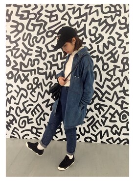 「planet（planet）のアイテム（トップス）」を使った、wslさん（レディース・154cm）の春コーディネート