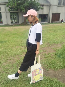 「planet（planet）のアイテム（トップス）」を使った、wslさん（レディース・154cm）の春コーディネート