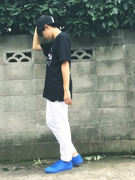 「TOMMY（トミー）のアイテム（キャップ）」を使った、yutoさん（メンズ・167cm）の夏コーディネート