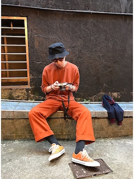 「MONKI」｜WallnusLiさん（メンズ・173cm）の秋コーディネート