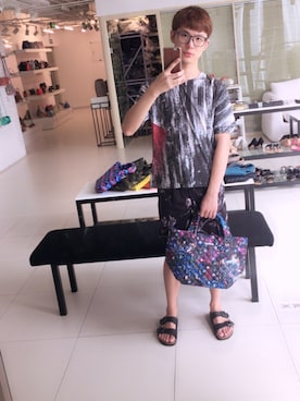 「MZ WALLACE（エムジーウォレス）のアイテム」を使った、ShawnXieさん（メンズ・177cm）の夏コーディネート