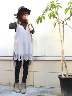 Tu--chanさん（レディース・160cm）の冬コーディネート