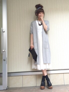 Tu--chanさんの「Ray BEAMS / チュール ギャザースカート」を使ったコーディネート