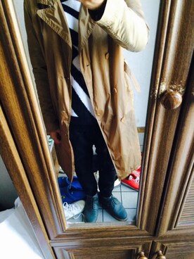 「DRIES VAN NOTEN（ドリスヴァンノッテン）のアイテム（スラックス）」を使った、yukiさん（メンズ・170cm）の冬コーディネート