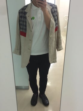 「DRIES VAN NOTEN（ドリスヴァンノッテン）のアイテム（スラックス）」を使った、yukiさん（メンズ・170cm）の春コーディネート