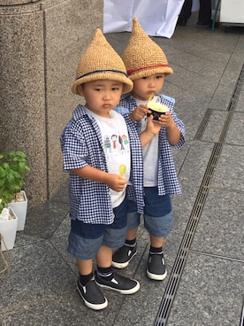 twins_plusさん（キッズ・90cm）の夏コーディネート