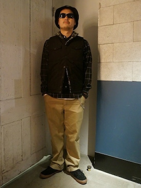 TK 渋谷明治通り店 STAFFさん（メンズ・175cm）の冬コーディネート