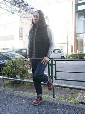 TK 渋谷明治通り店 STAFFさん（メンズ・175cm）の冬コーディネート
