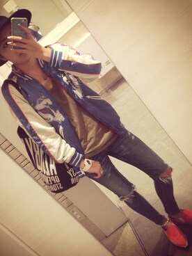 「Regalect（リガレクト）のアイテム（帽子）」を使った、ANNAさん（レディース・155cm）の春コーディネート