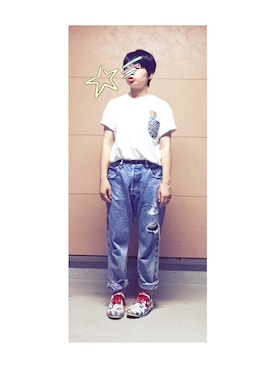 「STUDY（スタディー）のアイテム」を使った、えりなさん（レディース・155cm）の夏コーディネート