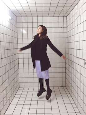 「Acne Studios（アクネストゥディオズ）のアイテム（その他シューズ）」を使った、::Dora Chien::さん（レディース・161cm）の冬コーディネート