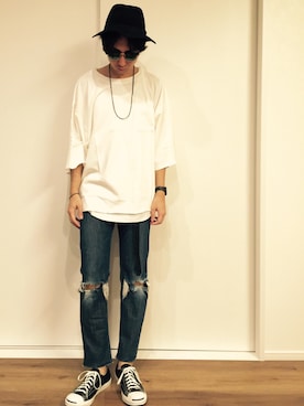 「コンバース ジャックパーセル」｜TAKAさん（メンズ・175cm）の秋コーディネート