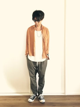 「コンバース ジャックパーセル」｜TAKAさん（メンズ・175cm）の秋コーディネート
