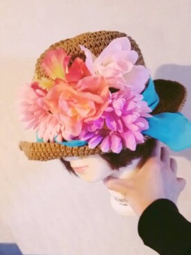 「NOのアイテム（帽子）」を使った、ショコラさん（レディース・162cm）の春コーディネート