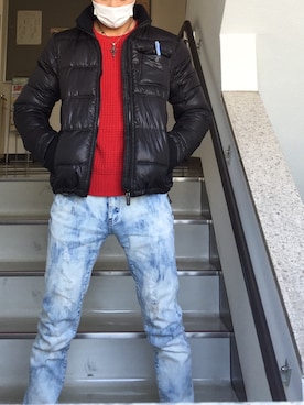 「UNDERGROUND（アンダーグラウンド）のアイテム（パンツ）」を使った、kenkenさん（メンズ・175cm）の冬コーディネート