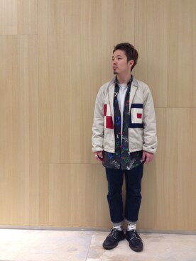 「MIGHTY-MAC（マイティーマック）のアイテム（ジャケット/アウター）」を使った、miyamoさん（メンズ・167cm）の春コーディネート