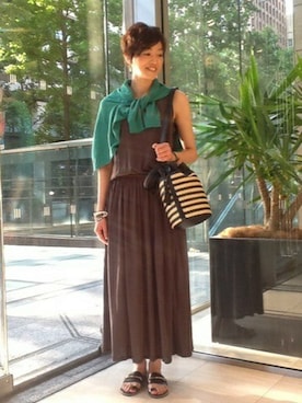 「JOHN SMEDLEY（ジョンスメドレー）のアイテム」を使った、Tomoko.Kさん（レディース・163cm）の夏コーディネート