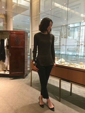 「VONDEL（フォンデル）のアイテム」を使った、Tomoko.Kさん（レディース・163cm）の冬コーディネート