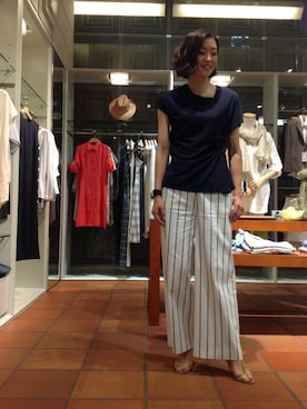 「きれいめコーディネート」｜Tomoko.Kさん（レディース・163cm）の夏コーディネート