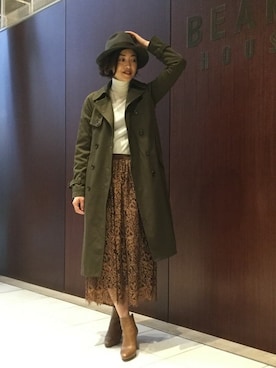 「EFFE BEAMS（エッフェビームス）のアイテム」を使った、Tomoko.Kさん（レディース・163cm）の秋コーディネート