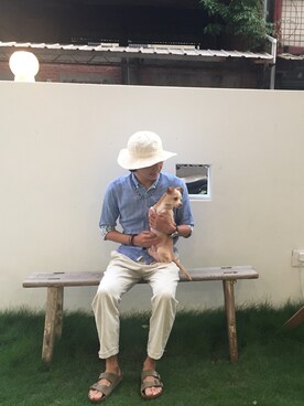 「orslow」｜「アイテム（その他）」を使った、MattChungさん（メンズ・170cm）の秋コーディネート