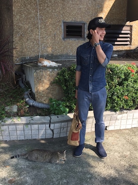 「MSPC（エムエスピーシー）のアイテム」を使った、MattChungさん（メンズ・170cm）の秋コーディネート
