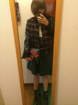 「WEGO（ウィゴー）のアイテム（ブルゾン）」を使った、なっつぁんさん（レディース・168cm）の冬コーディネート