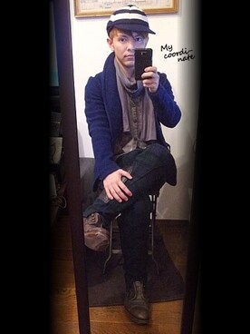 「HAVERSACK（ハバーザック）のアイテム（その他アウター）」を使った、kento21さんの冬コーディネート