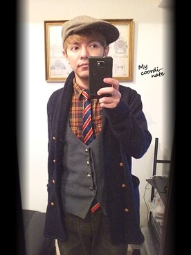 「HAVERSACK（ハバーザック）のアイテム（その他アウター）」を使った、kento21さんの冬コーディネート