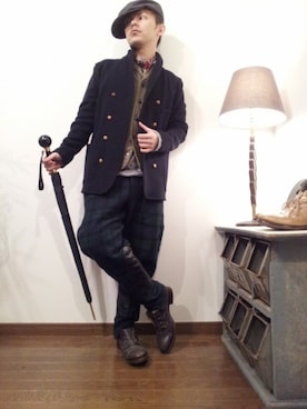 「HAVERSACK（ハバーザック）のアイテム（その他アウター）」を使った、kento21さんの春コーディネート