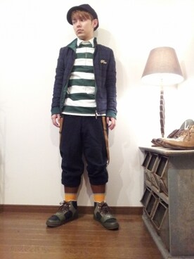 「HAVERSACK（ハバーザック）のアイテム（その他アウター）」を使った、kento21さんの春コーディネート