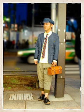 「HAVERSACK（ハバーザック）のアイテム（その他アウター）」を使った、kento21さんの春コーディネート