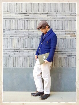 「HAVERSACK（ハバーザック）のアイテム（その他アウター）」を使った、kento21さんの冬コーディネート