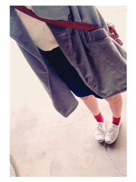 「skirt」｜「アイテム（チェスターコート）」を使った、mikyさん（レディース・165cm）の秋コーディネート
