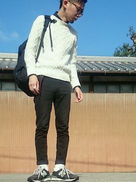 くりさん（メンズ・167cm）の秋コーディネート