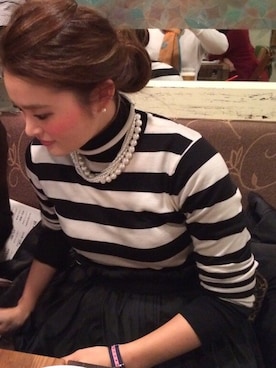 「アイテム（アナログ腕時計、ピンク系）」を使った、puku♡さん（レディース・154cm）の春コーディネート