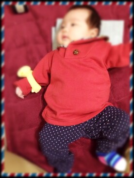 モリモリちゃん♪さん（キッズ・60cm）の冬コーディネート