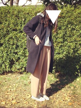 「CONVERSE（コンバース）のCONVERSE ALL STAR　ハイカットスニーカー（スニーカー）」を使った、い ず みさん（レディース・167cm）の冬コーディネート