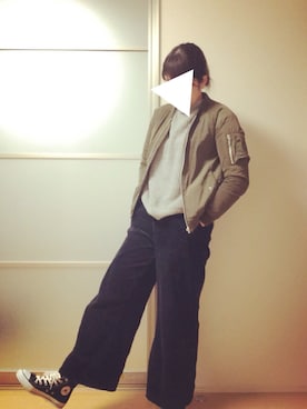 「A part by（アパートバイ）のアイテム（ブルゾン）」を使った、い ず みさん（レディース・167cm）の冬コーディネート