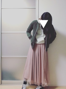 「A part by（アパートバイ）のアイテム（ブルゾン）」を使った、い ず みさん（レディース・167cm）の冬コーディネート