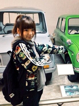 「アイテム（ジャージ）」を使った、未来ちゃんさん（レディース・147cm・20代）の秋コーディネート